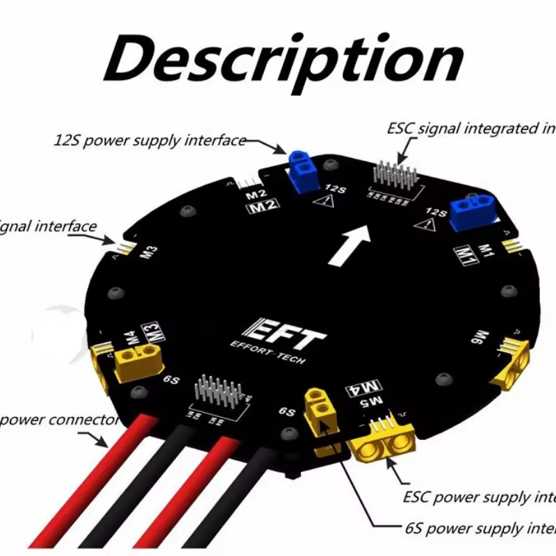 EFT Large Current Power Distri - огляд і ціна Drone Power Distribution Board